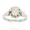 Image 5 : Antique Art Deco Platinum 0.78 ctw Old Mine Cut Diamond Filigree Engagement Ring