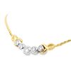 Image 3 : 14kt TT Diamond Necklace 5 @ 1.00 cts