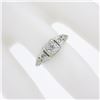 Image 3 : Antique Art Deco 18k Gold 0.29 ctw Old European Diamond 3 Stone Engagement Ring