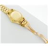 Image 7 : Rolex Mens Quickset 18K Yellow Gold Factory Champagne Diamond Dial Emerald Bezel