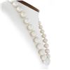Image 2 : 20" GIA Cultured Pearl Strand Necklace w/ 14k Gold Diamond & Mabe Pearl Clasp