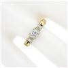 Image 3 : Vintage 14k Two Tone Gold Old European Cut Diamond Solitaire Engagement Ring