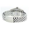 Image 5 : Rolex Mens Stainless Steel Silver Index Diamond And Emerald Bezel 36MM Datejust