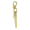 Image 3 : Denise Roberge 22k Yellow Gold Triple 3 Circle Textured Dangle Enhancer Pendant