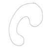 Image 3 : Vintage 18K White Gold Long 25" Cable Link Chain Necklace w/ Spring Ring Clasp