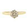 Image 5 : Antique 14k TT Gold .80 ctw GIA Old Cut Pinkish Brown Diamond Engagement Ring