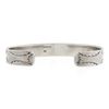 Image 2 : Vintage Handmade Navajo Silver Inlaid Multi-Stones Open Cuff Bangle Bracelet