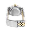 Image 9 : Rolex Mens 2 Tone Champagne Linen Dial Diamond Bezel Datejust Wristwatch