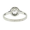 Image 7 : Antique Art Deco French Platinum Illusion Set Diamond Solitaire Engagement Ring