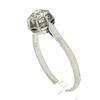 Image 9 : Antique Art Deco French Platinum Illusion Set Diamond Solitaire Engagement Ring