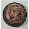 Image 1 : 1833 HALF CENT XF CLEANED
