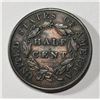 Image 2 : 1833 HALF CENT XF CLEANED