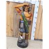Image 1 : Hand Carved Wooden Cigar Store Indian