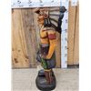 Image 4 : Hand Carved Wooden Cigar Store Indian