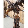 Image 5 : Spectacular Hand Carved Driftwood Eagle Sculpture