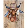 Image 2 : Native American Bust Metal Sculpture