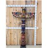 Image 1 : Large Hand Carved Wooden Totem Pole