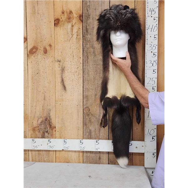 Silver Fox Fur Mountain Man Hat
