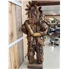 Image 12 : Native American Hand Carved Driftwood Sculpture Wooden Indian