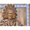 Image 2 : Native American Hand Carved Driftwood Sculpture Wooden Indian