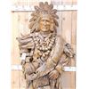 Image 3 : Native American Hand Carved Driftwood Sculpture Wooden Indian