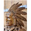 Image 7 : Native American Hand Carved Driftwood Sculpture Wooden Indian
