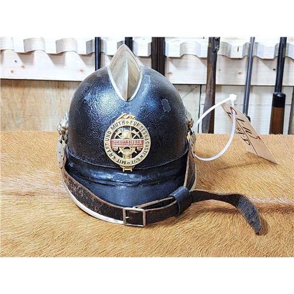 Original Vintage German Fire Police Helmet