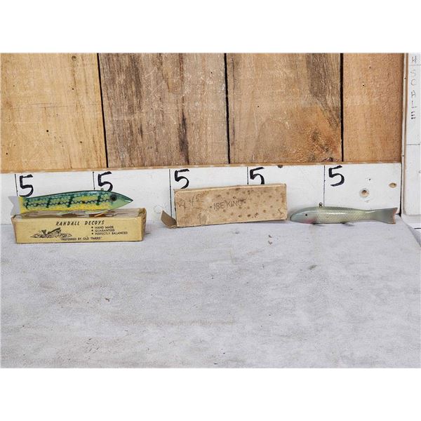 2 Vintage Fish Decoys