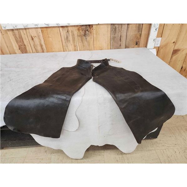 Pair Of Vintage Cowboy Leather Chaps