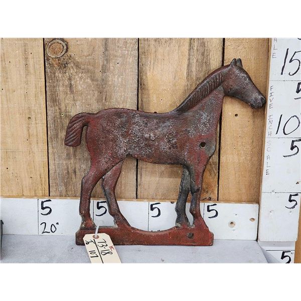 Vintage Cast Iron Horse Windmill Weight