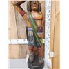 Image 3 : Hand Carved Wooden Cigar Store Indian