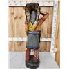 Image 5 : Hand Carved Wooden Cigar Store Indian