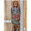 Image 2 : Hand Carved Wooden Cigar Store Indian