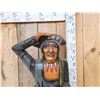 Image 2 : Hand Carved Wooden Cigar Store Indian