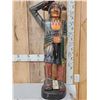 Image 3 : Hand Carved Wooden Cigar Store Indian