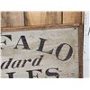 Image 3 : Vintage Buffalo Standard Scales Wooden Advertising Sign