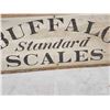 Image 4 : Vintage Buffalo Standard Scales Wooden Advertising Sign
