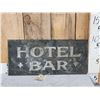 Image 1 : Vintage Hotel Bar Single Side Metal Sign