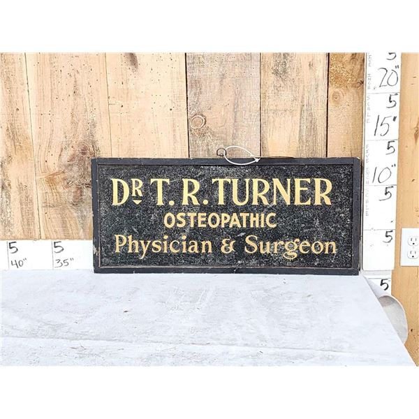 Vintage Doctors Office Advertising Sign