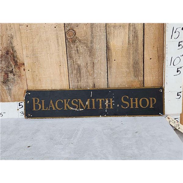 Blacksmith Shop Advertising Sign