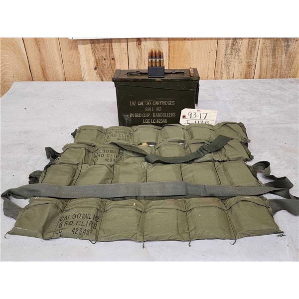 192 Rounds Of Military 30-06 Ammunition