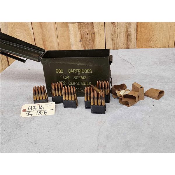 136 Rounds Of Military 30-06 Ammunition