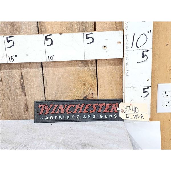 Winchester Cast Iron Sign