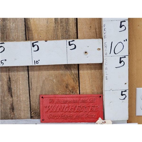 Winchester Cast Iron Sign