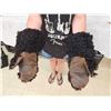 Image 6 : Pair Of Vintage Cowboy Woolly Gauntlet Mittens
