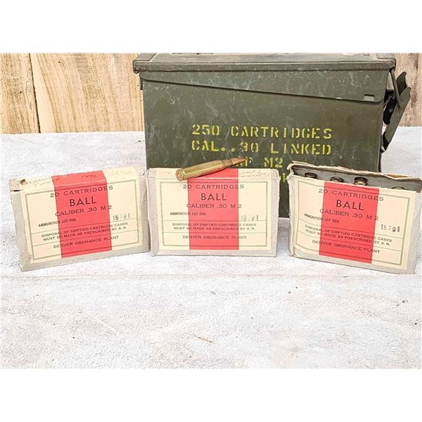 46 Rounds Of WWII 30-06 Ammunition