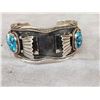 Image 1 : Native American Style Sterling Silver Watch Holder Bracelet Cuff