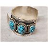Image 5 : Native American Style Sterling Silver Watch Holder Bracelet Cuff