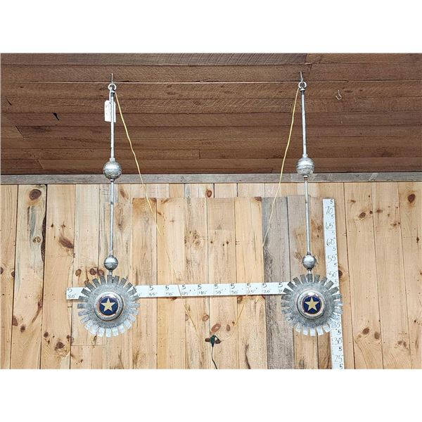 Pair Of Art Deco Hanging Lodge Lights