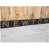 Image 5 : Vintage 73" " Newton " Wooden Sign